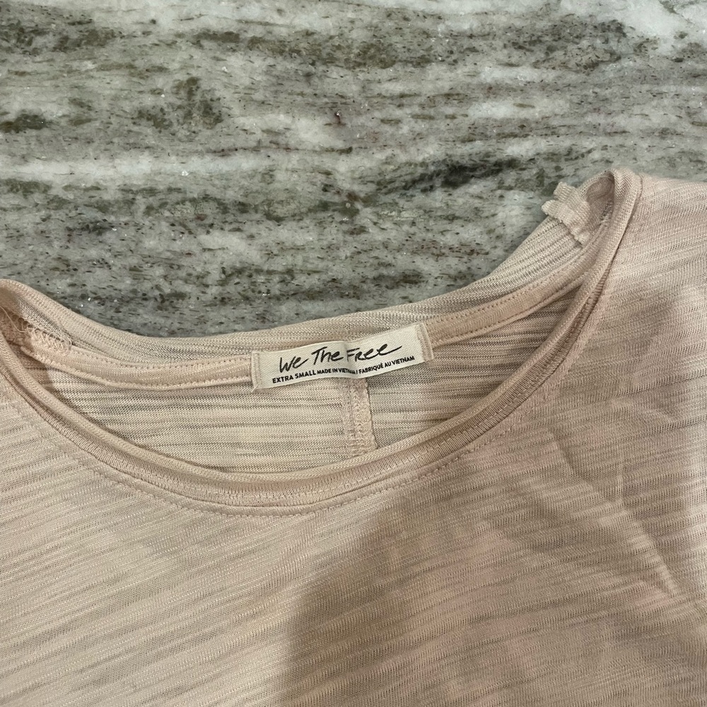 Free People “Natasha Tee” Long Sleeve Top Women’s Size XS - Picture 5 of 6